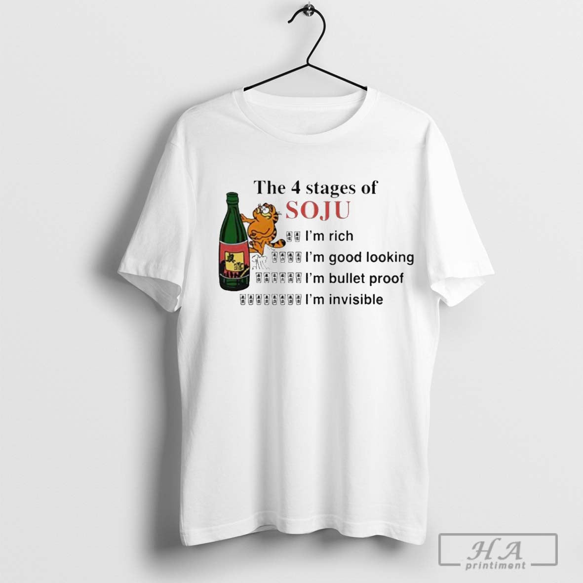 The 4 Stages of Soju Shirt Hoodie, Sweatshirt | CoreVibeTees.com