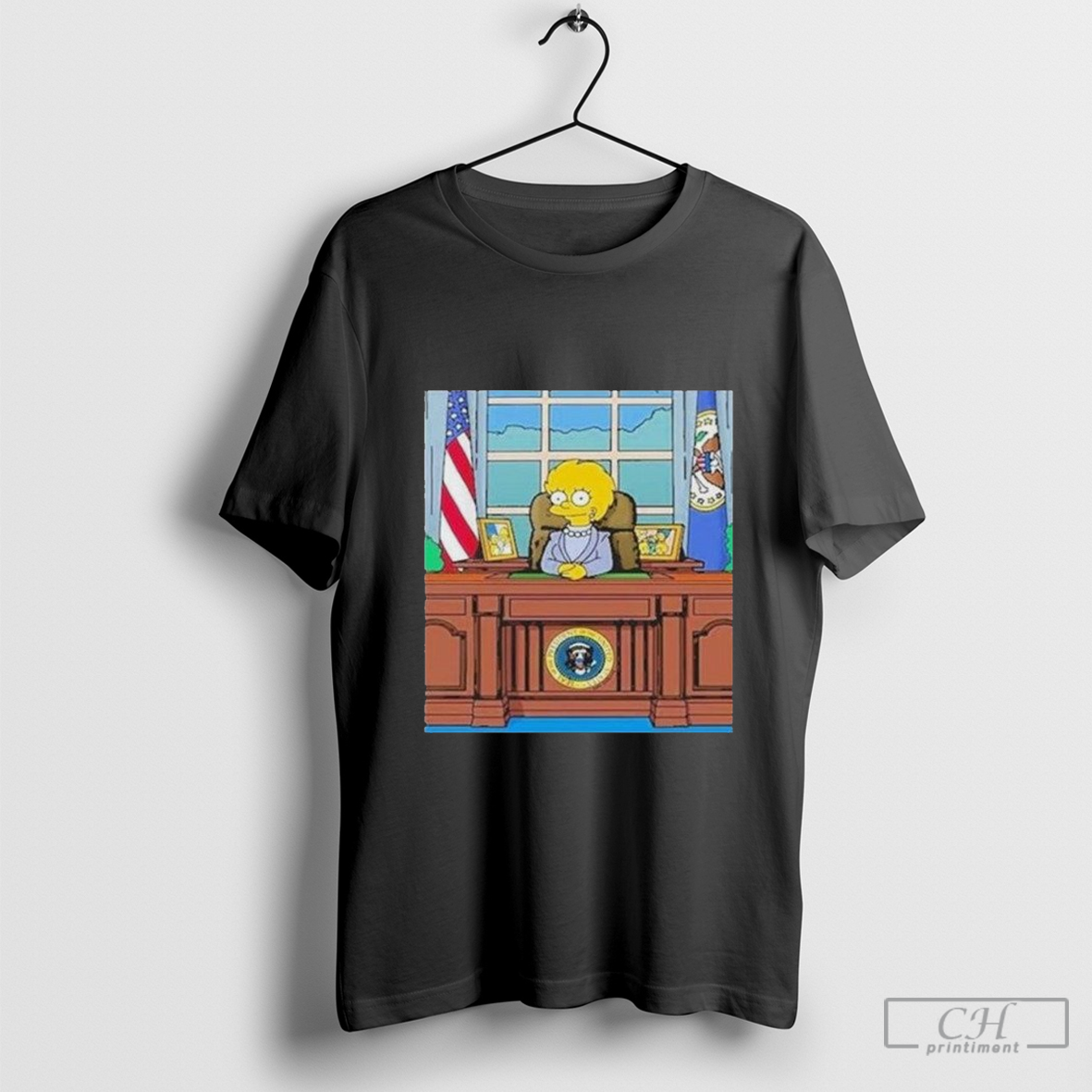 The Simpsons Predict Kamala Harris President 2024 T-shirt Hoodie, Sweatshirt | CoreVibeTees.com
