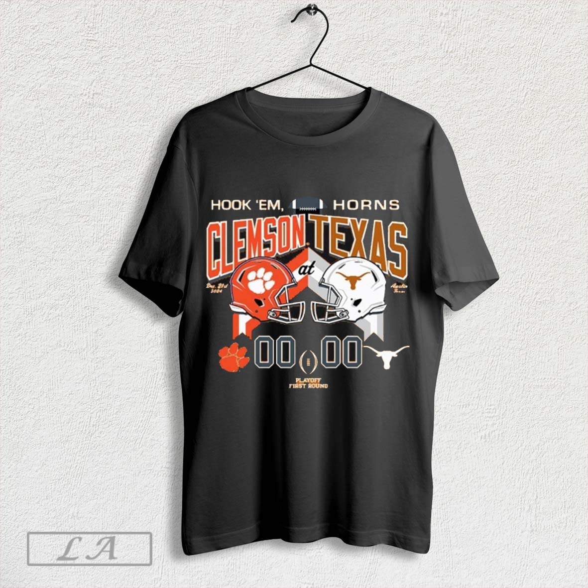Texas Vs Clemson 2024 Cfp First Round Score Shirt Hoodie, Sweatshirt | CoreVibeTees.com