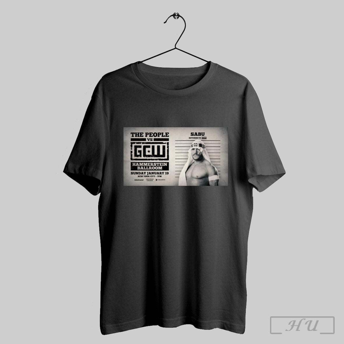 The People Vs Gcw Hammerstein Ballroom Sunday Jan 19 New York City Sabu Return To Gcw Poster T Shirt Hoodie, Sweatshirt
