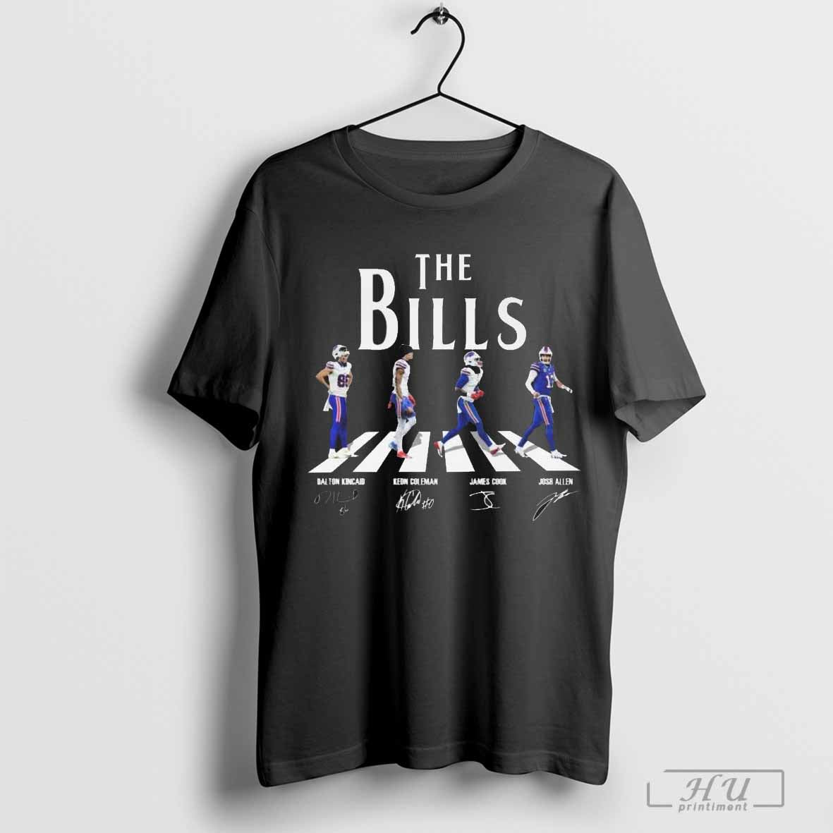 The Bills Abbey Road Go To Run Signatures Shirt Hoodie, Sweatshirt | CoreVibeTees.com