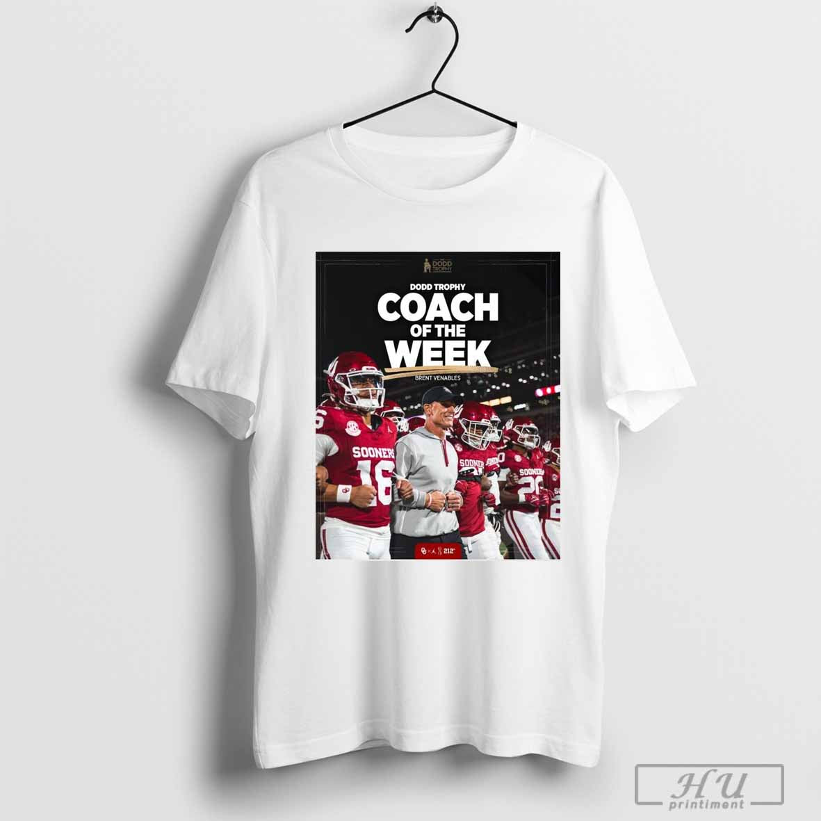The Dodd Trophy Coach of the Week Brent Venables â€“ Oklahoma Sooners SEC Poster t-shirt Hoodie, Sweatshirt