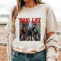 Thug Life Horror Movie Shirt, Scary Halloween Shirt, Horror Friend Shirt Hoodie, Sweatshirt | CoreVibeTees.com