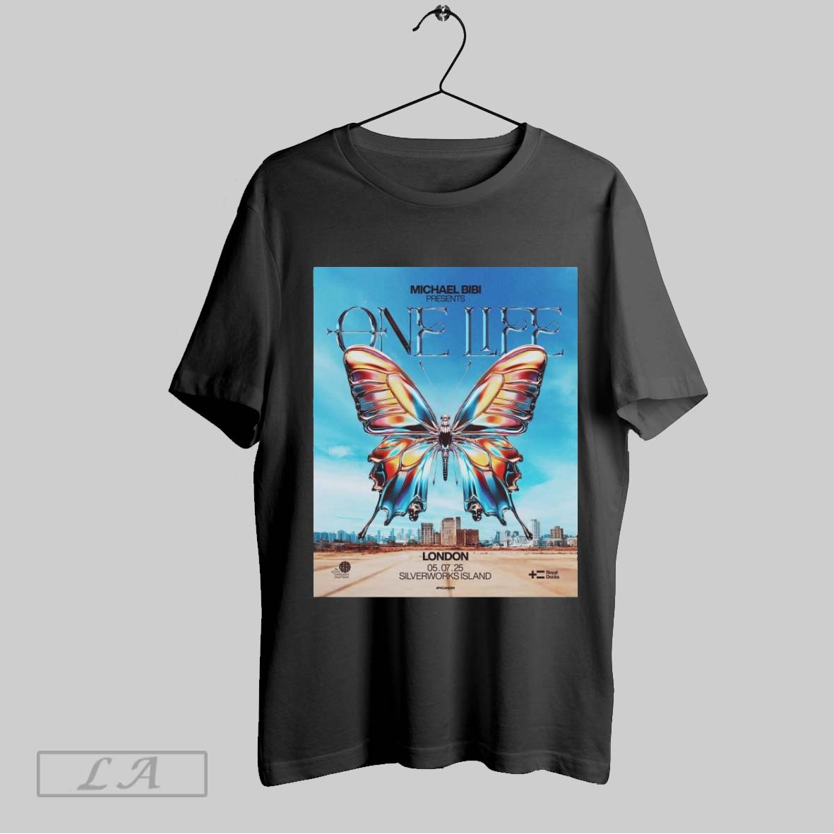 Top Poster Michael Bibi Presents One Life London 05 07 2025 Silverworks Island Unisex Sweatshirt T Shirt Hoodie
