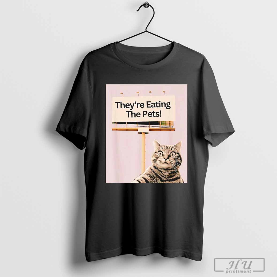 They're Eating The Pets Cat Alarm T-Shirt Hoodie, Sweatshirt | CoreVibeTees.com