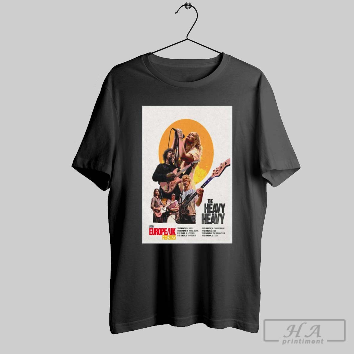 The Heavy Heavy In Uk Feb 2025 Poster T Shirt Hoodie, Sweatshirt | CoreVibeTees.com