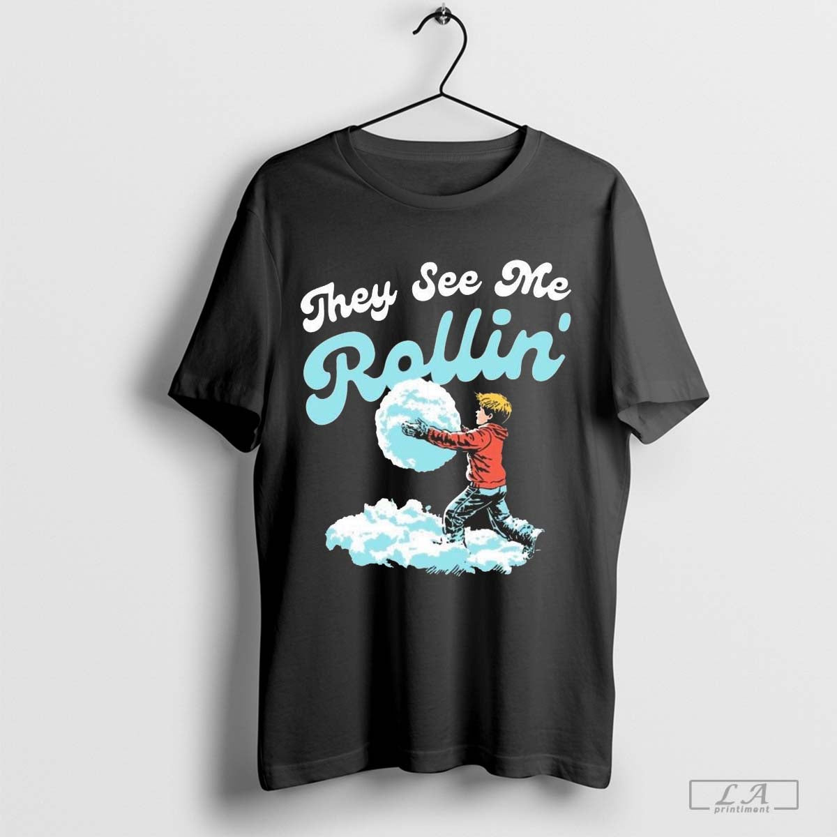 They See Me Rollin’ Snowball Christmas Shirt Hoodie, Sweatshirt | CoreVibeTees.com