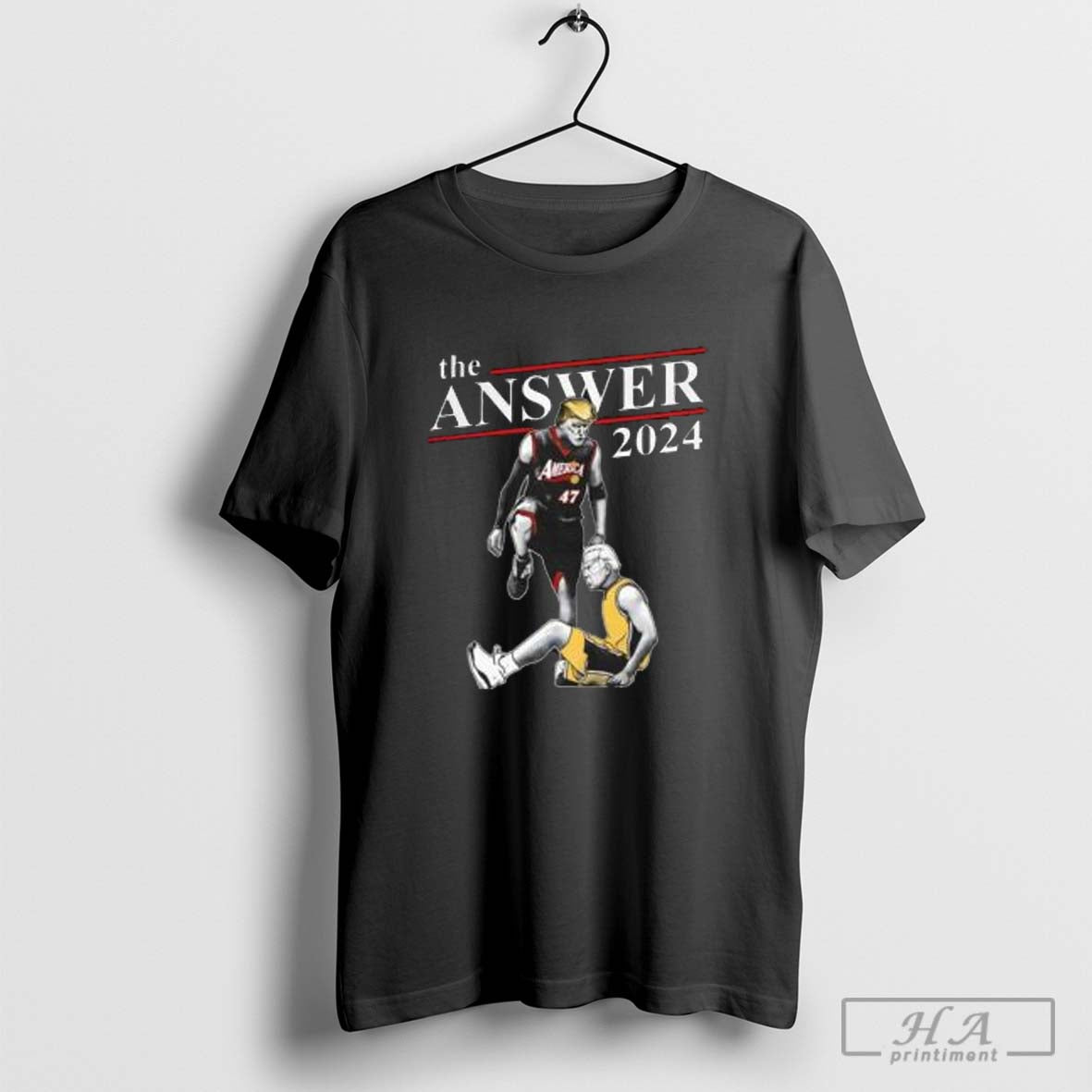 The Answer 2024 America 47 Trump T-shirt Hoodie, Sweatshirt | CoreVibeTees.com
