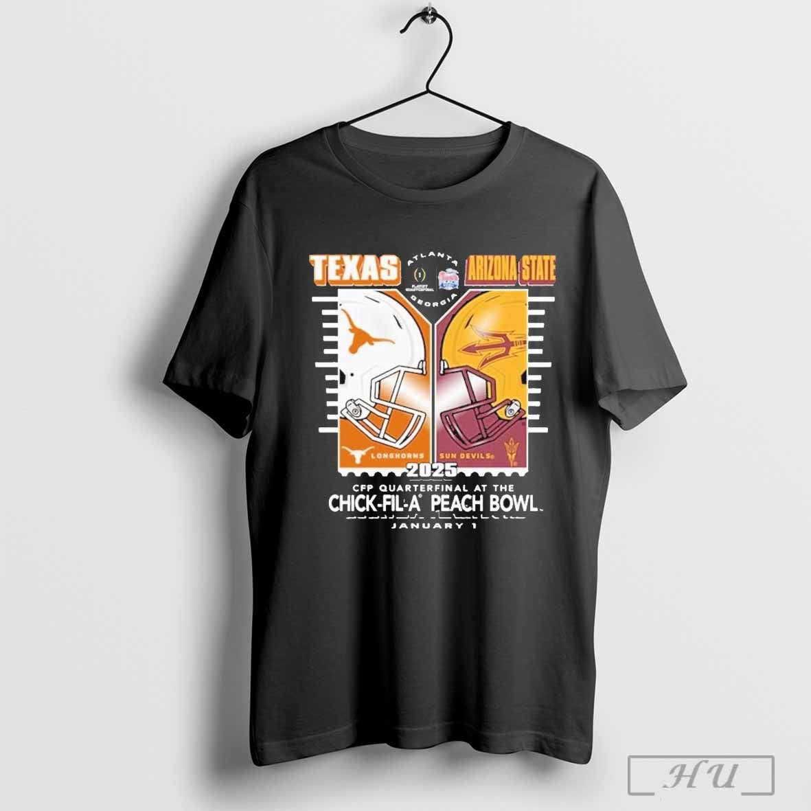 Texas Longhorns Vs Arizona State 2025 Cfp Quarter Final Bound T-Shirts, Hoodie, Sweatshirt | CoreVibeTees.com