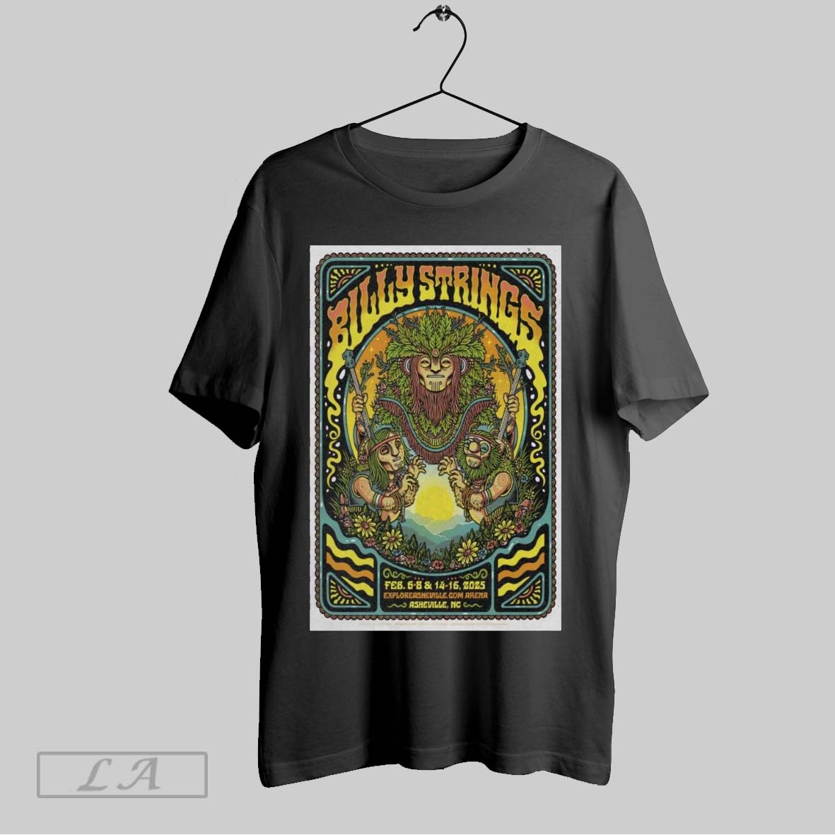 Top Poster Billy Strings Asheville Nc Feb 6 8 And 14 16 2025 Exploreasheville Com Unisex Sweatshirt T Shirt Hoodie