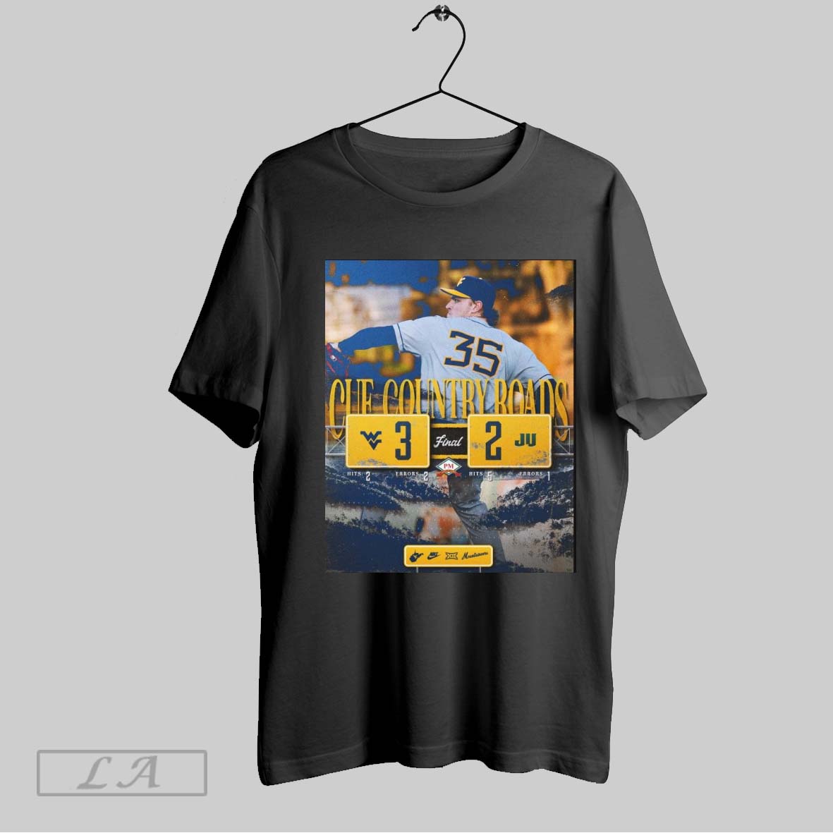 Top Cue Country Roads Final Score West Virginia Mountaineers 3 2 Jacksonville Dolphins Baseball Poster Shirt Hoodie,...