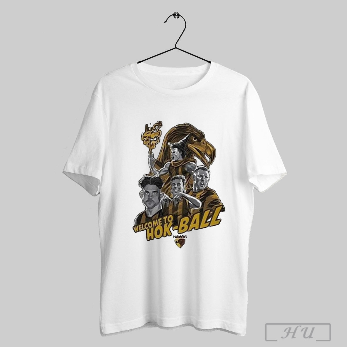 Top Hawthorn Hawks Welcome To Hok Ball Mascot 2025 T Shirt Sweatshirt Hoodie | CoreVibeTees.com