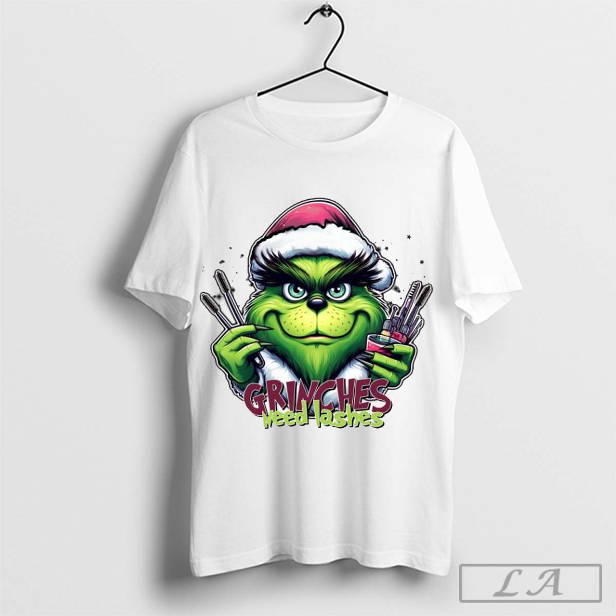 The Grinch Grinches Need Lashes Merry Christmas Shirt, The Grinch Christmas Shirt Hoodie, Sweatshirt | CoreVibeTees.com