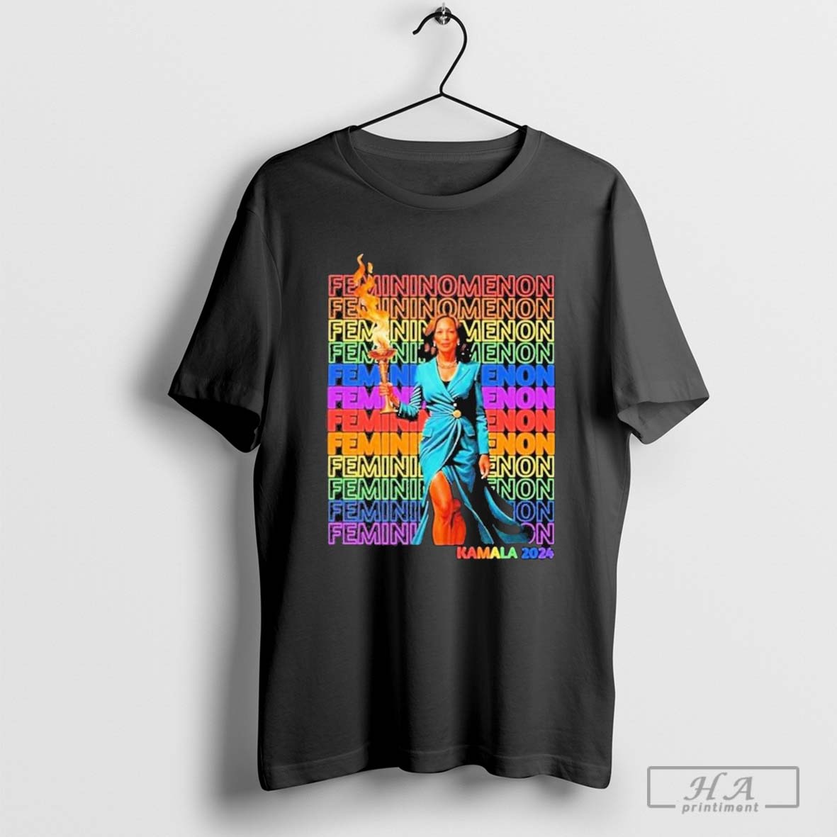 Top Femininomenon Kamala Rainbow T-shirt Hoodie, Sweatshirt | CoreVibeTees.com