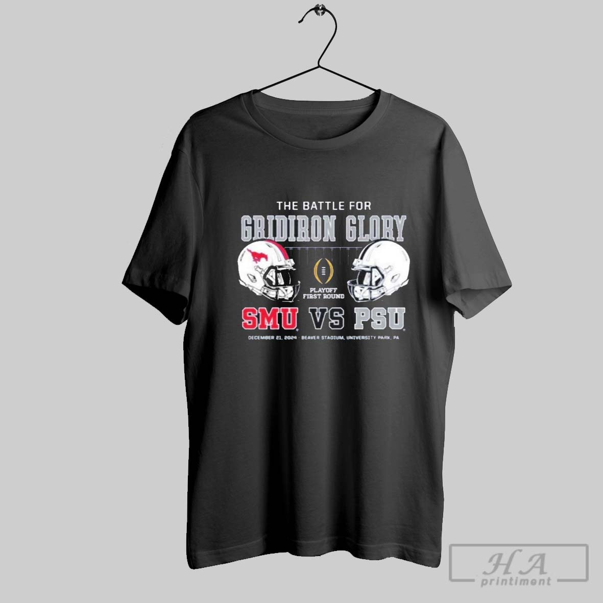 The Battle For Gridiron Glory 2024 Penn State Vs Smu Cfp First Round Playoff Shirt Hoodie, Sweatshirt | CoreVibeTees.com