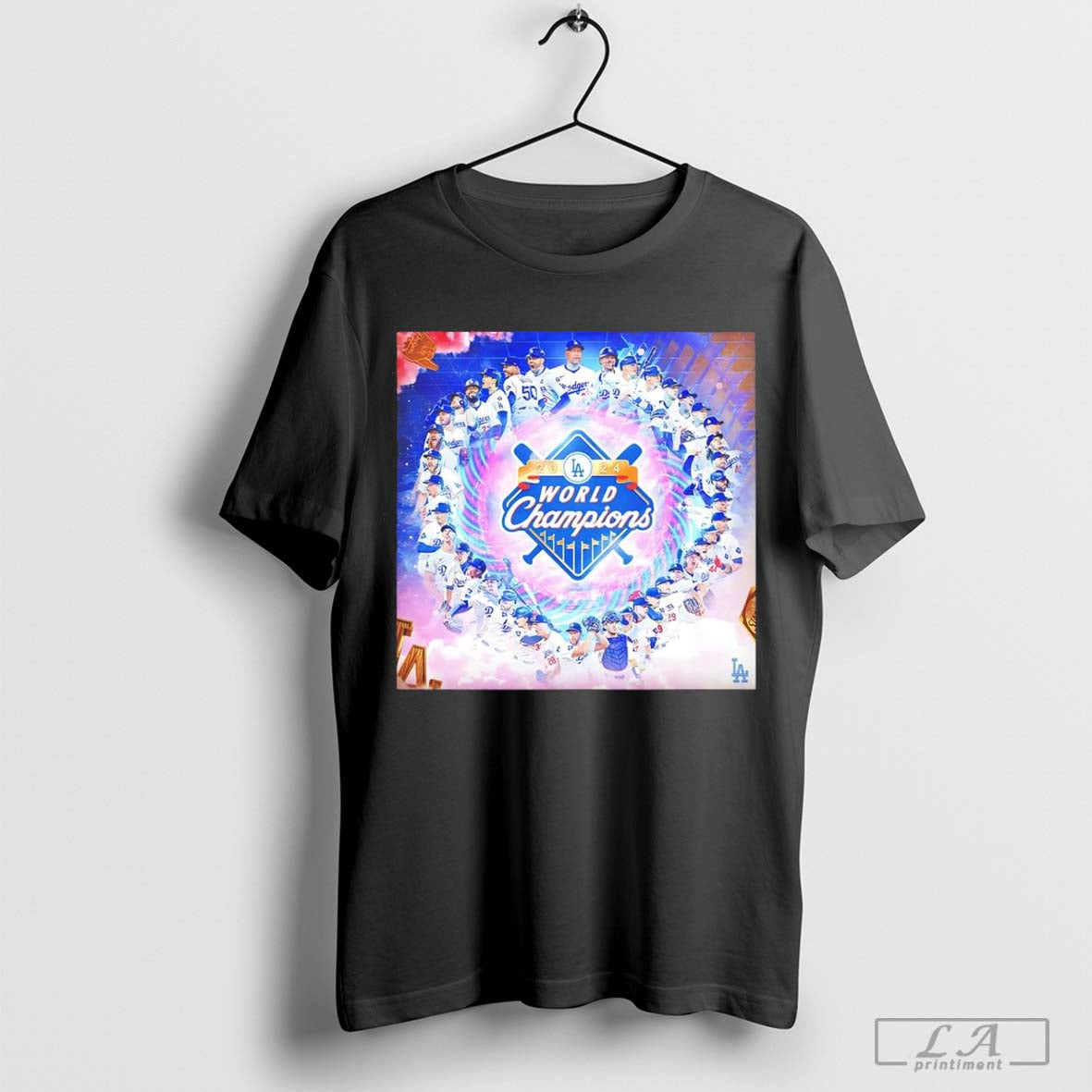 The Los Angeles Dodgers are The 2024 World Series Champions players circle shirt Hoodie, Sweatshirt | CoreVibeTees.com