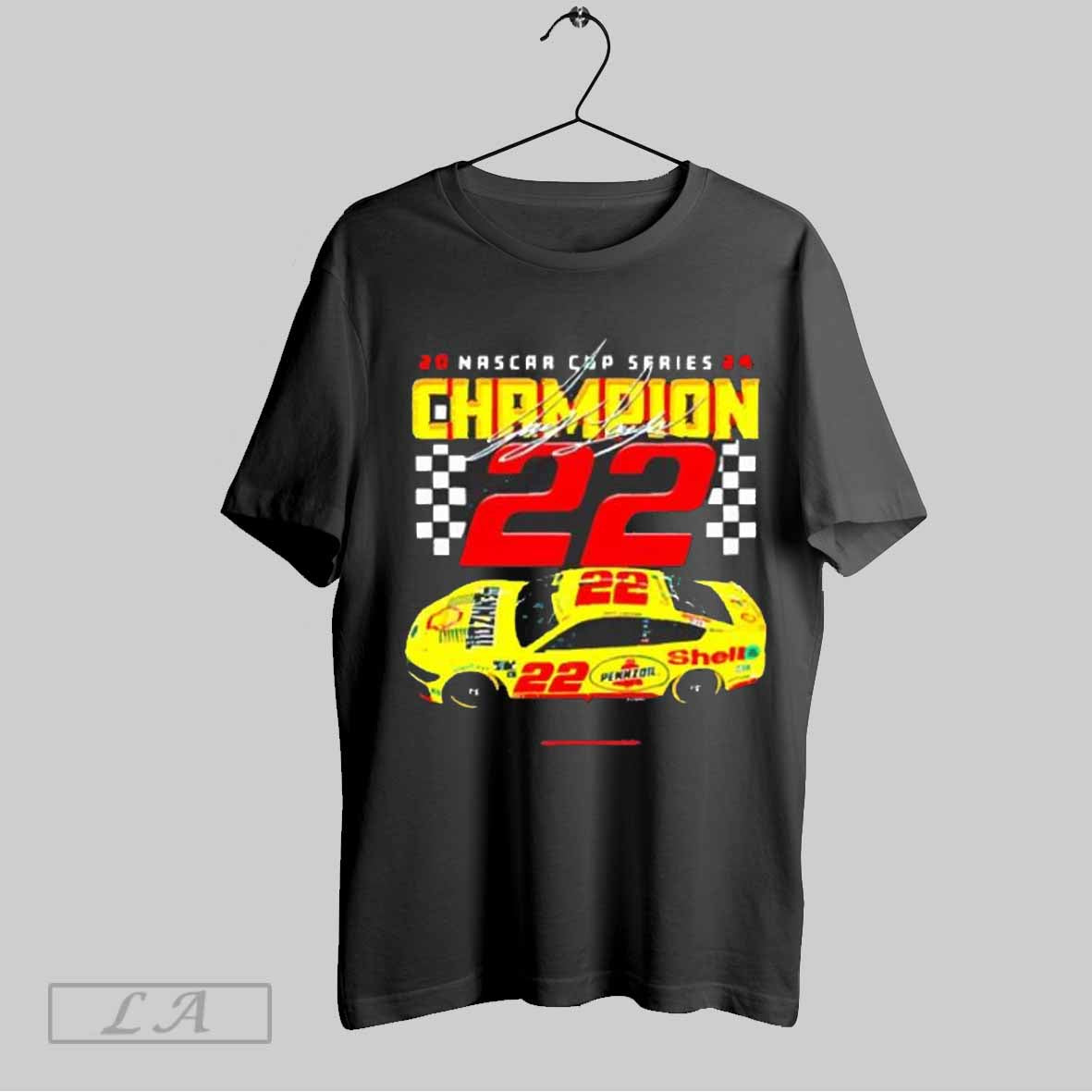 Top Mens Team Penske Gray Joey Logano 2024 Nascar Cup Series Champion Car T Shirt Hoodie, Sweatshirt | CoreVibeTees.com