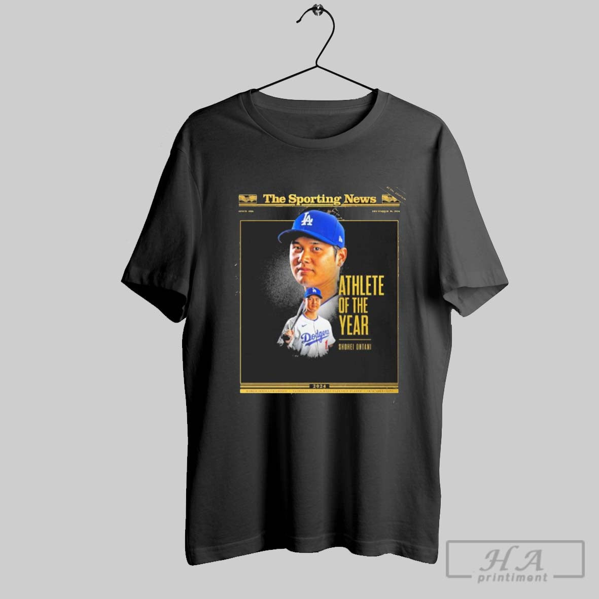 The Sporting News Shohei Ohtani 2024 Male Athlete Of The Year Shirt Hoodie, Sweatshirt | CoreVibeTees.com
