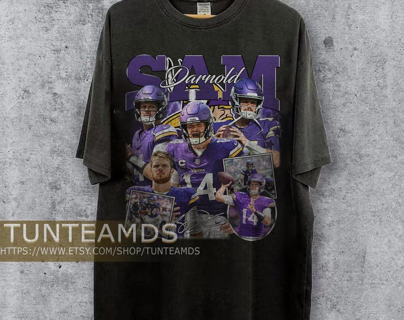 Sam Darnold Vintage 90S Shirt , Sam Darnold Classic Graphic Tee , Unisex Sport Sweatshirt , Full Size For... (Image 1)