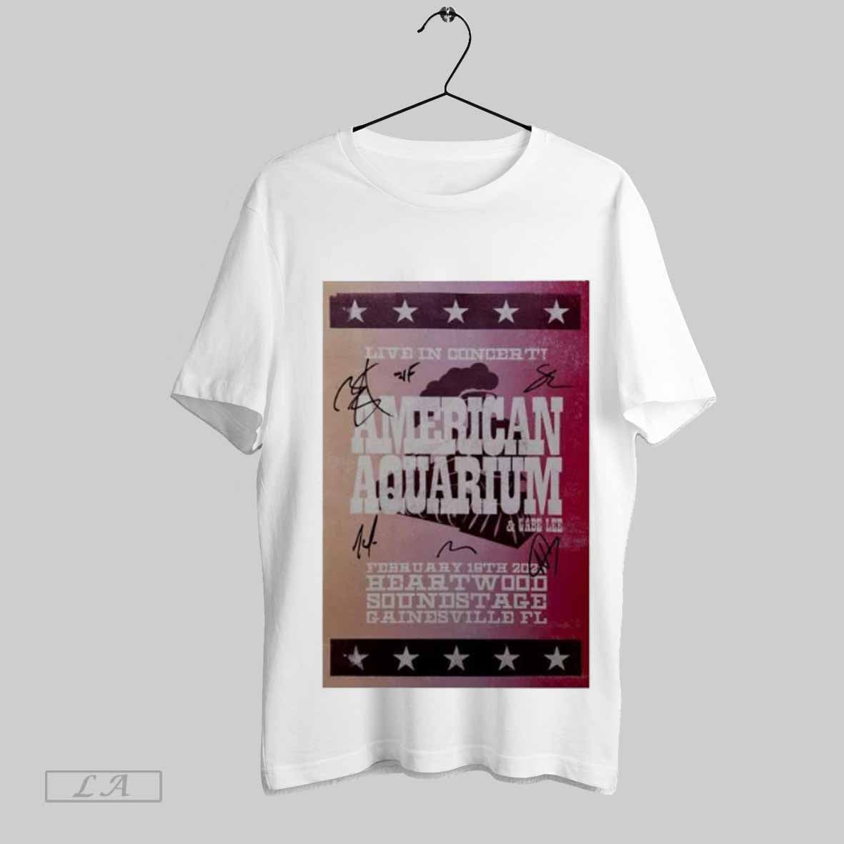 Top American Aquarium Gainesville Fl 02 16 25 Heartwood Soundstage Event Poster T Shirt Hoodie, Sweatshirt | CoreVibeTees.com