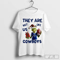 The Grinch They Are Not Like Us Cowboys Football Christmas 2024 Shirt Hoodie, Sweatshirt | CoreVibeTees.com