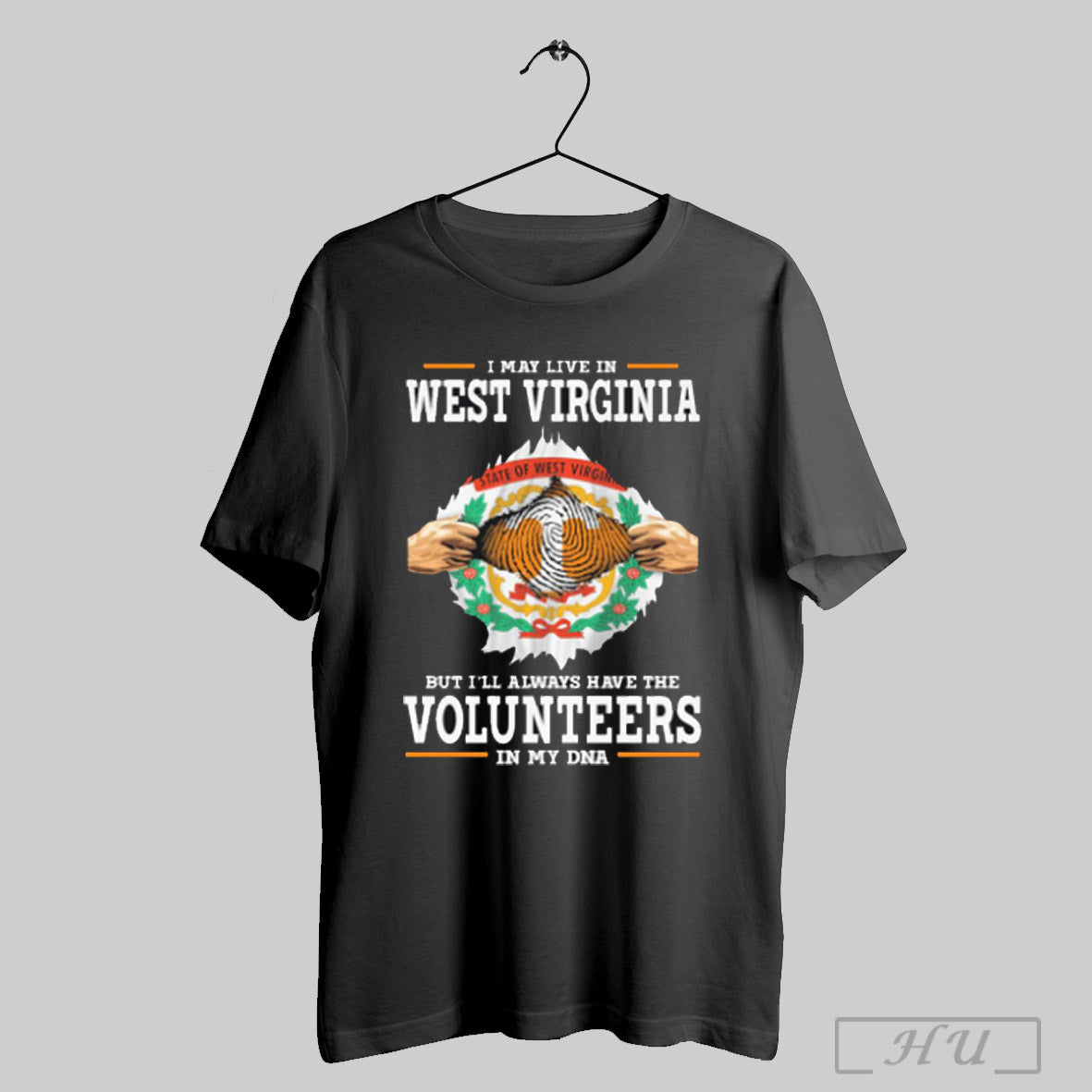 Trendy I Live In West Virginia But Ill Always Have The Tennessee Volunteers In My Dna Shirt Hoodie, Sweatshirt