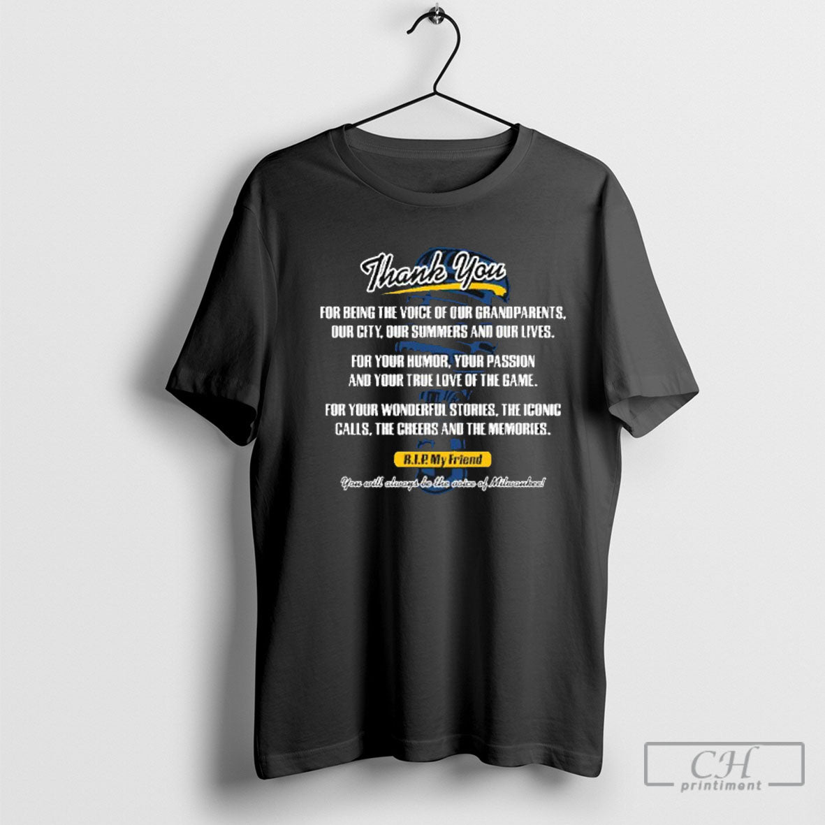Thank You Ueck Rip Tribute 2025 Milwaukee Baseball Shirt Hoodie, Sweatshirt | CoreVibeTees.com