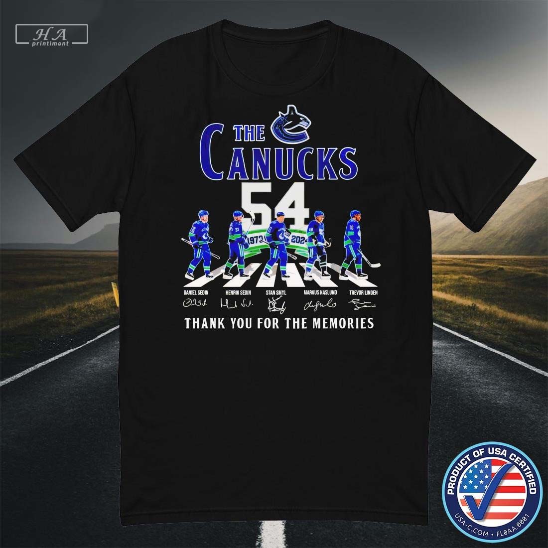 The Canucks 54 Years Of 1970-2024 Thank You For The Memories T-Shirt Hoodie, Sweatshirt | CoreVibeTees.com