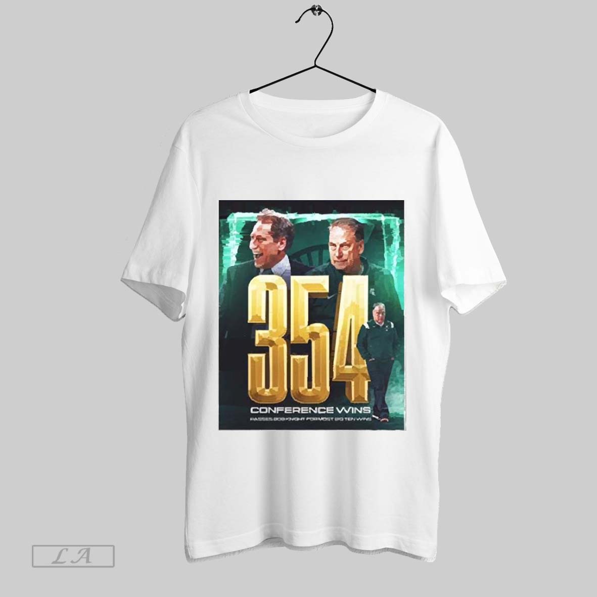 Top Michigan State Spartans Tom Izzo No 354 Conference Wins Passes Bob Knight For Most Big Ten Wins Poster 2025 T Shirt...