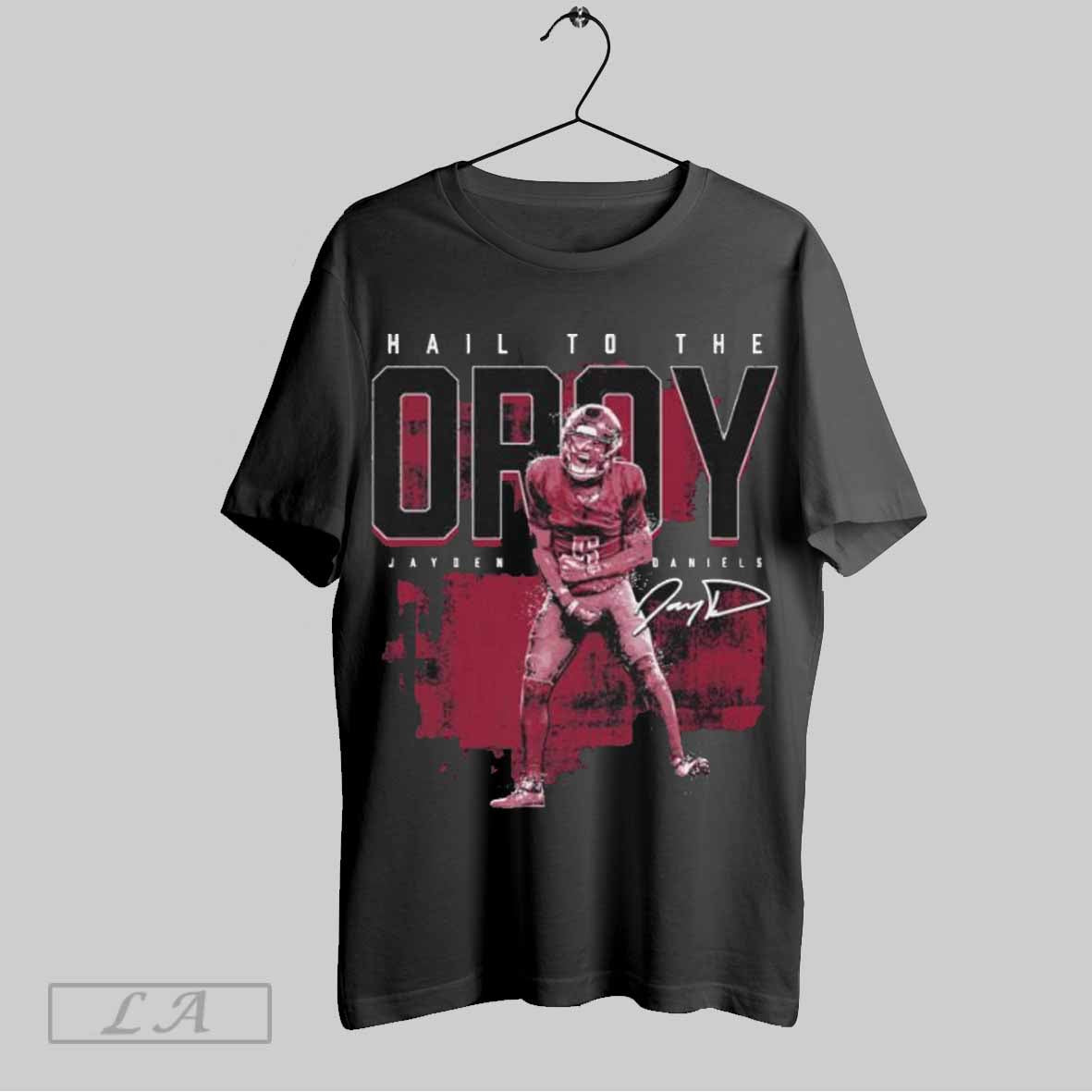 Top Jayden Daniels Washington 2024 Oroy Signature T-Shirts, Hoodie, Sweatshirt | CoreVibeTees.com