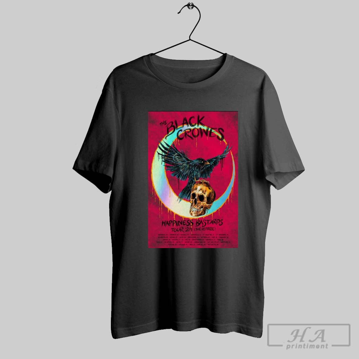 The Black Crowes Happiness Bastards Tour 24 Tour Poster T Shirt Hoodie, Sweatshirt | CoreVibeTees.com