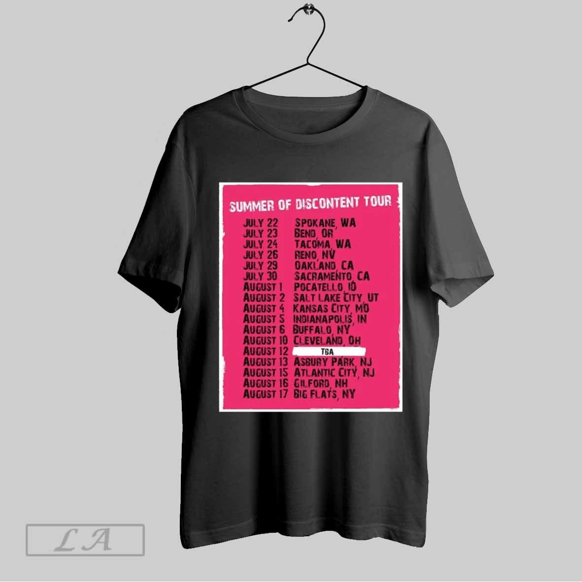 Top Bad Religion 2025 Summer Of Discontent Tour Dates T Shirt Hoodie, Sweatshirt | CoreVibeTees.com