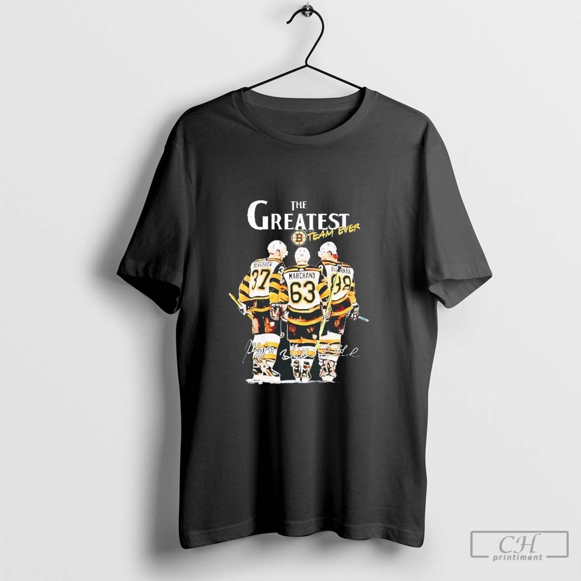 The greatest team ever Boston Bruins signatures 2024 shirt Hoodie, Sweatshirt | CoreVibeTees.com