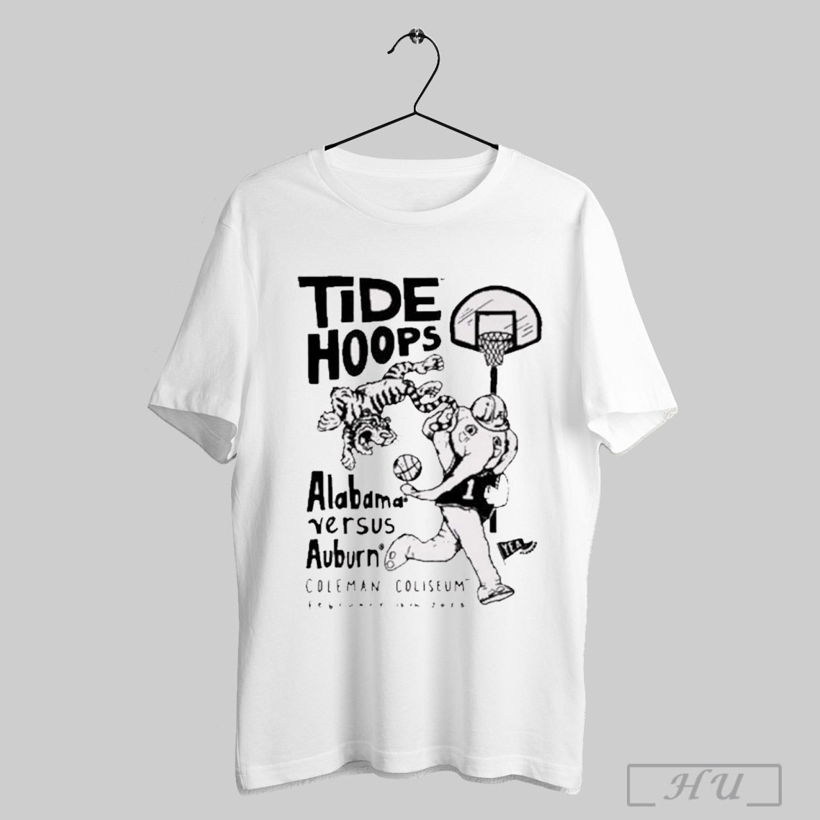 Tide Hoops Alabama Versus Auburn Coleman Coliseum Feb 13th 2025 Shirt Sweatshirt Hoodie | CoreVibeTees.com