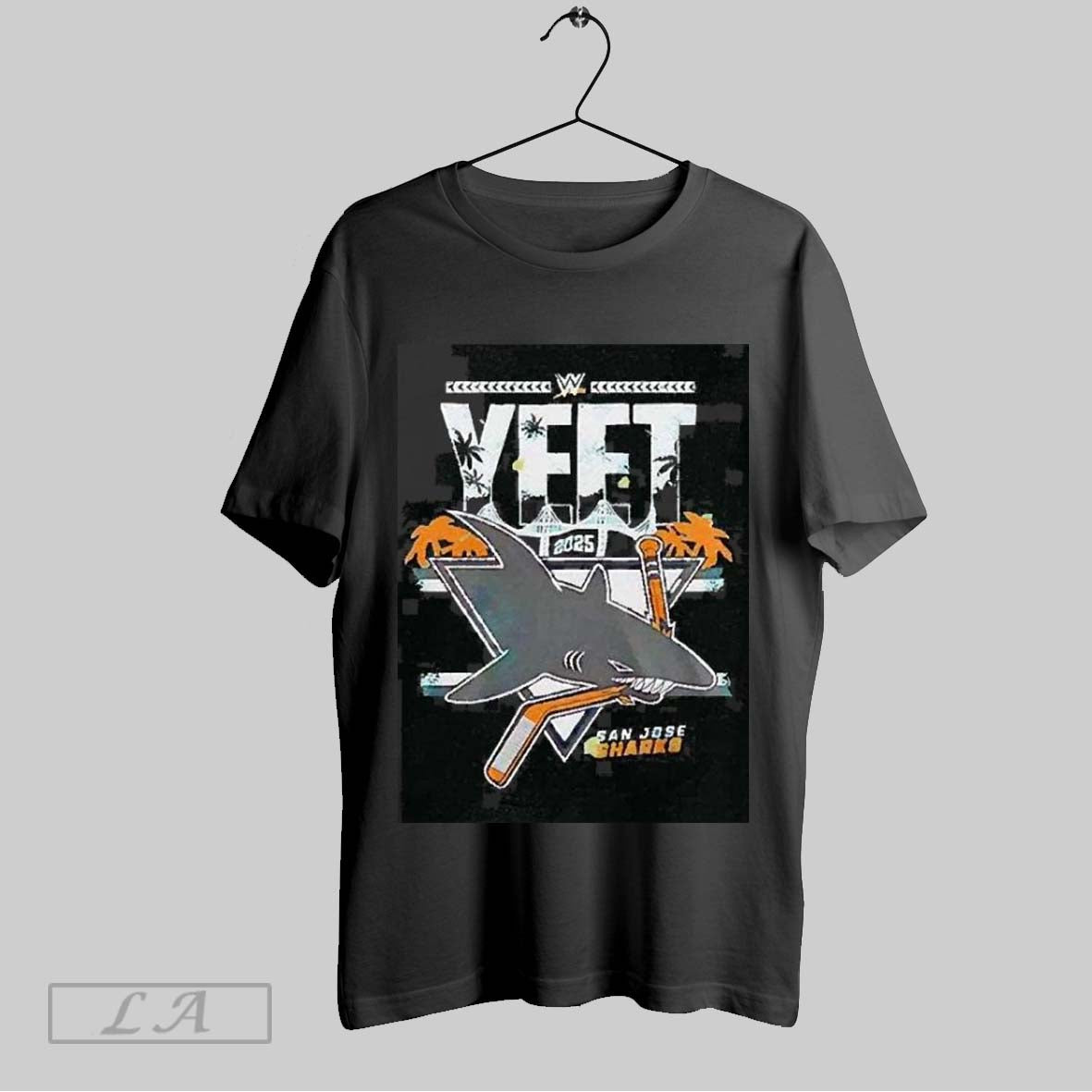 Top Jey Uso Yeet San Jose Sharks Hockey 2025 Sweatshirt T Shirt Hoodie | CoreVibeTees.com