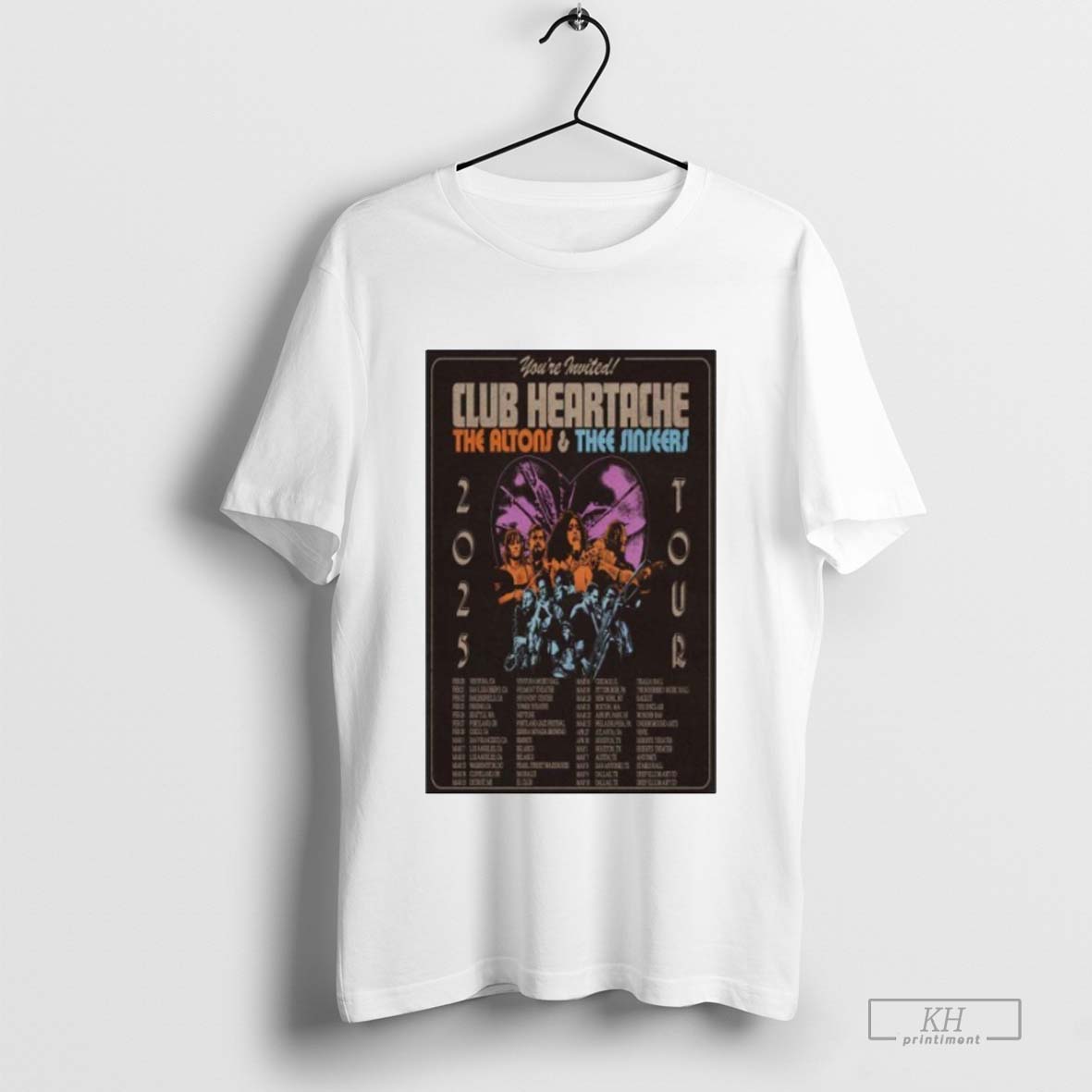The Altons And Thee Sinseers Club Heartache 2025 Poster Shirt Hoodie, Sweatshirt | CoreVibeTees.com