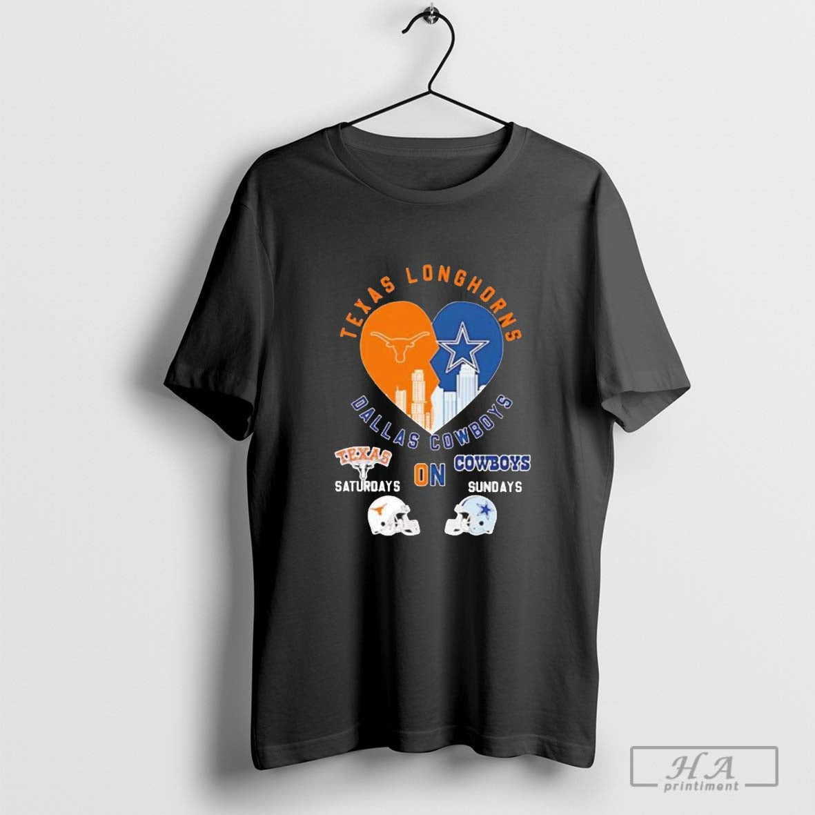 Texas Longhorns On Saturdays And Dallas Cowboys On Sundays Football Heart Shirt Hoodie, Sweatshirt | CoreVibeTees.com