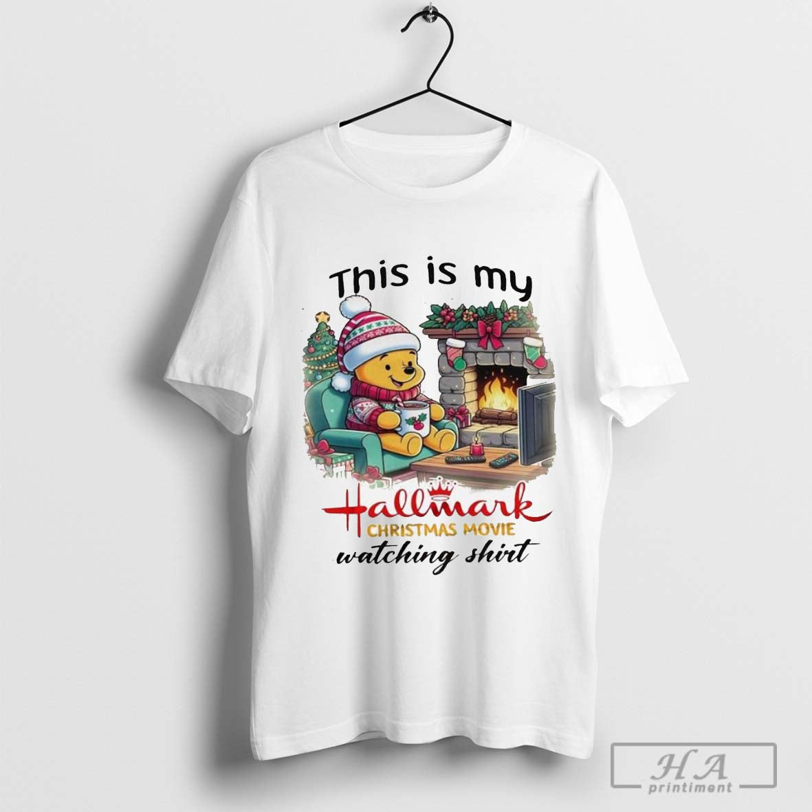 This Is My HallMark Winnie The Pooh Christmas Movie Watching Shirt Hoodie, Sweatshirt | CoreVibeTees.com