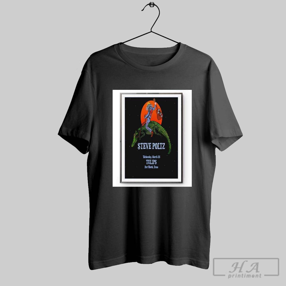 Top Crocodile Steve Poltz Wednesday March 26 Tulips Fort Worth Texas Poster T Shirt Hoodie, Sweatshirt | CoreVibeTees.com