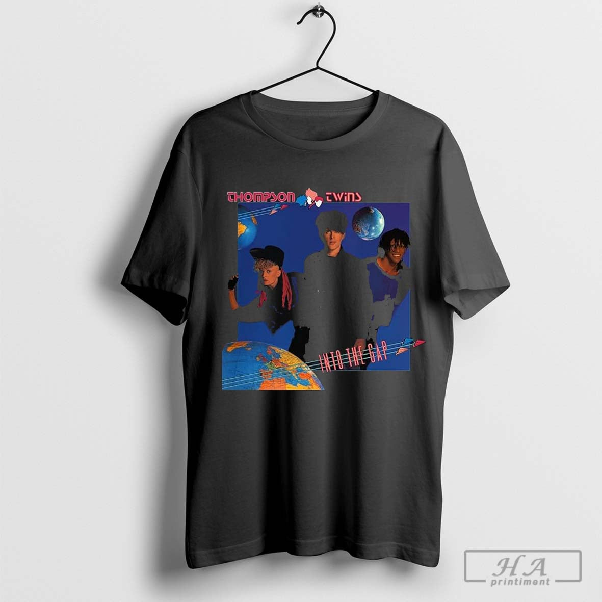 The Thompson Twins - INTO The Gap Band T-Shirt Album CD Artwork Image Cover &amp; Logo Indie Tee Hoodie, Sweatshirt