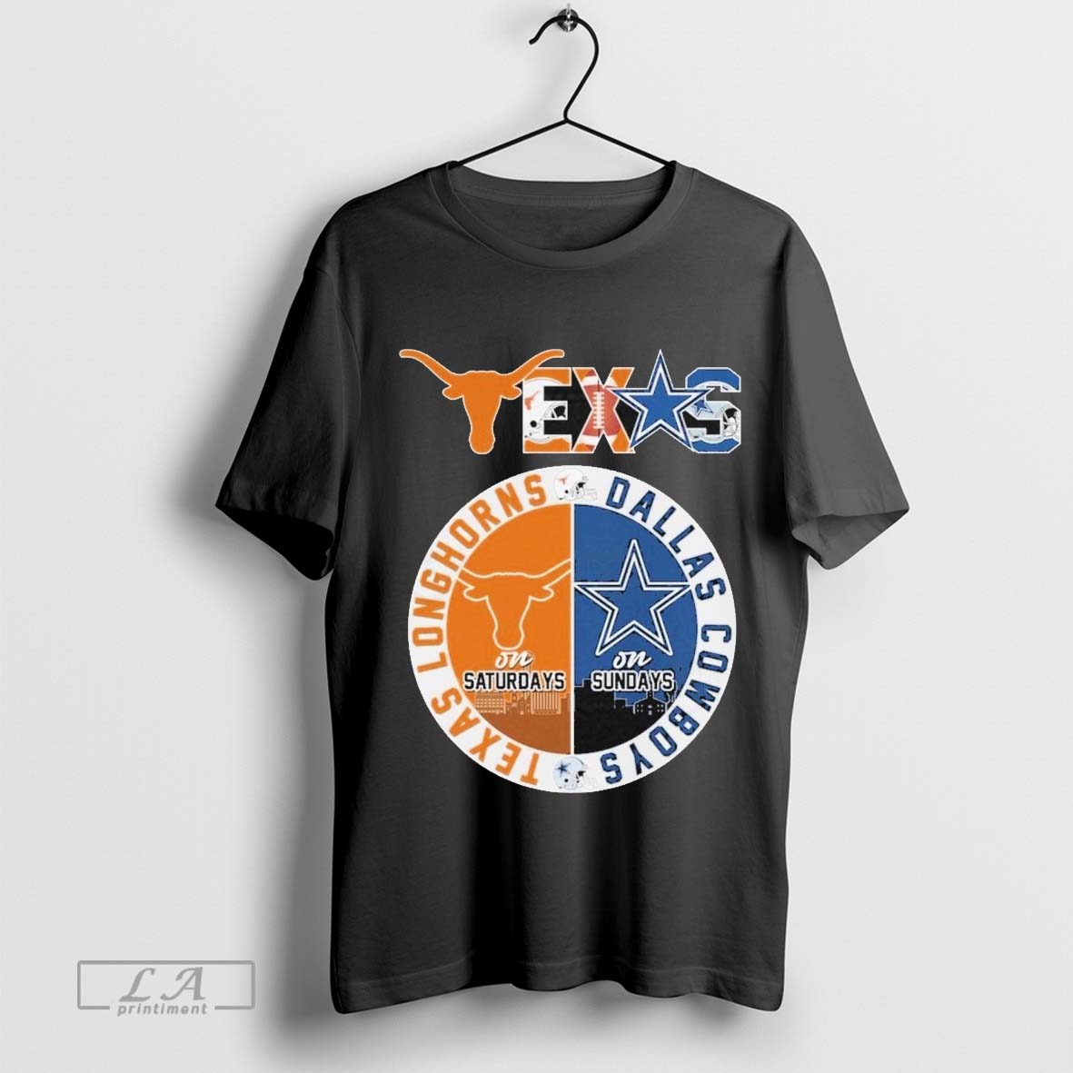 Texas Longhorns On Saturday x Dallas Cowboys On Sunday T-Shirt Hoodie, Sweatshirt | CoreVibeTees.com