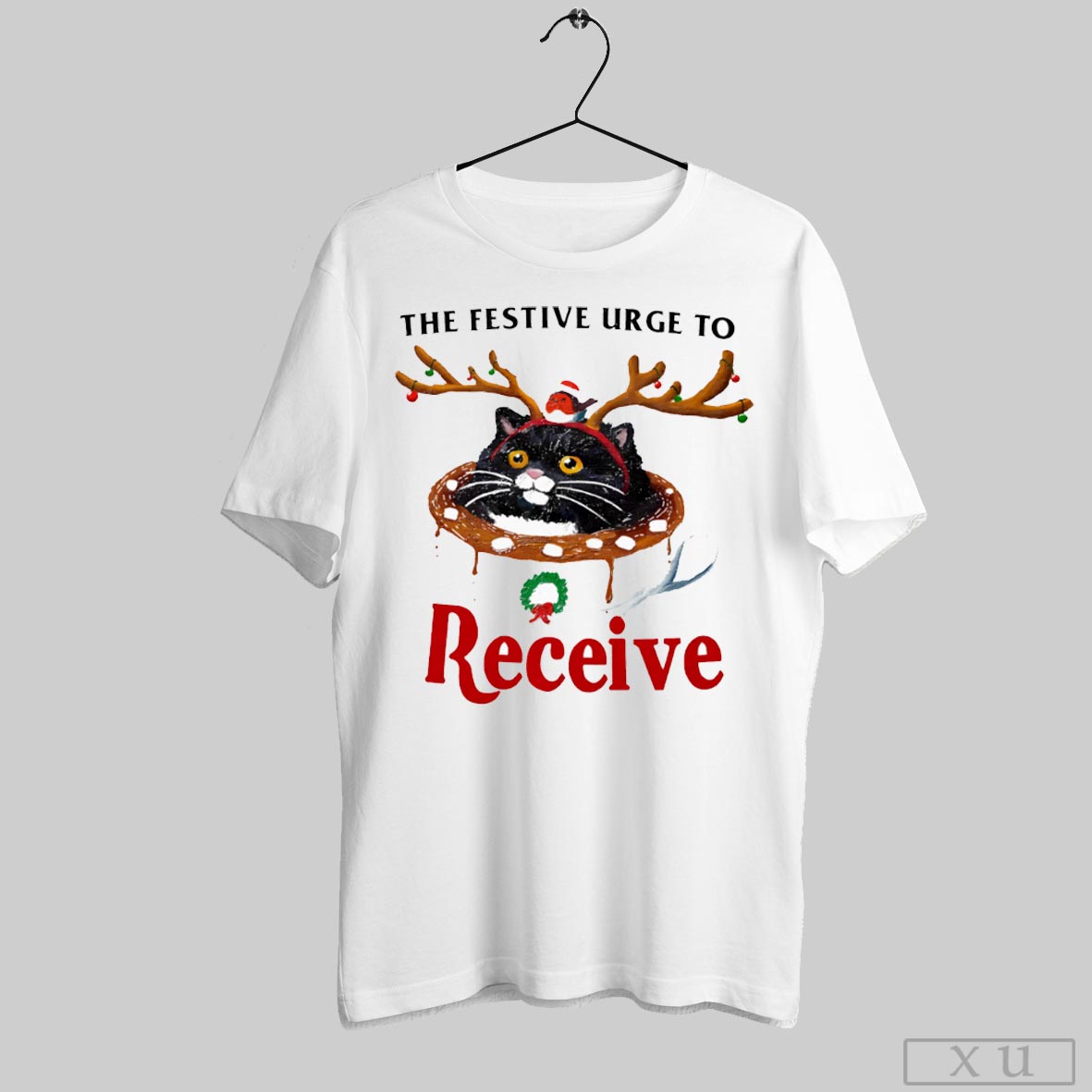The Festive Urge To Receive Black Cat Christmas Shir T-Shirts, Hoodie, Sweatshirt | CoreVibeTees.com