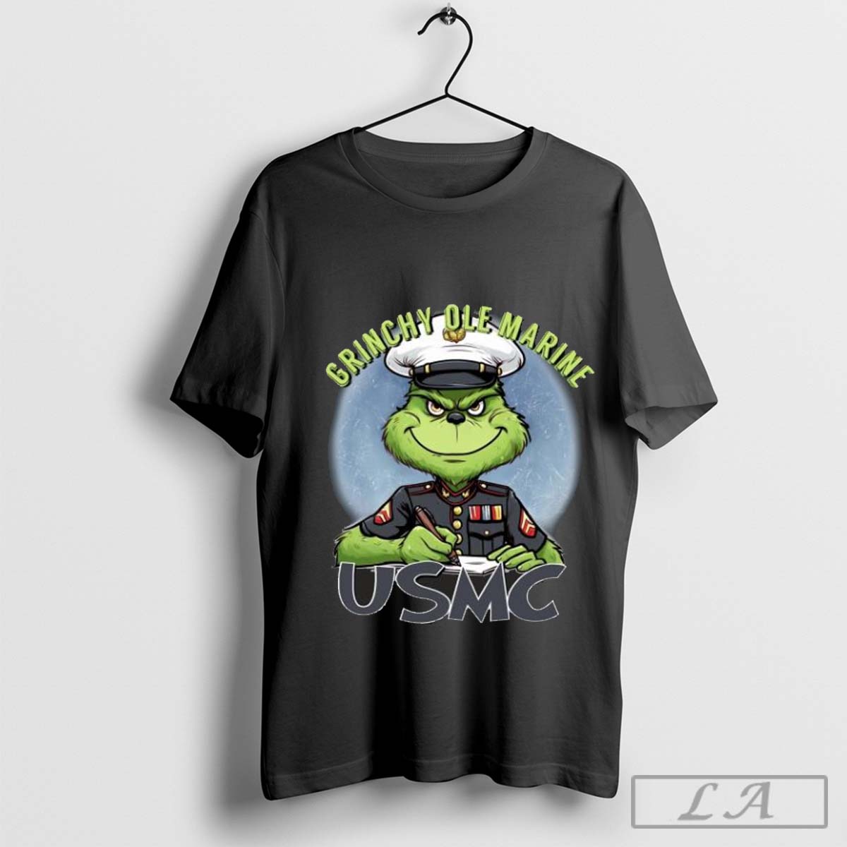 The Grinch Grinchy Ole Marine USMC Merry Christmas Shirt Hoodie, Sweatshirt | CoreVibeTees.com