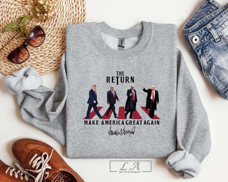 The Return Shirt, Funny Trump Shirt, Republican Shirt, Trump 2024 Shirt Hoodie, Sweatshirt | CoreVibeTees.com