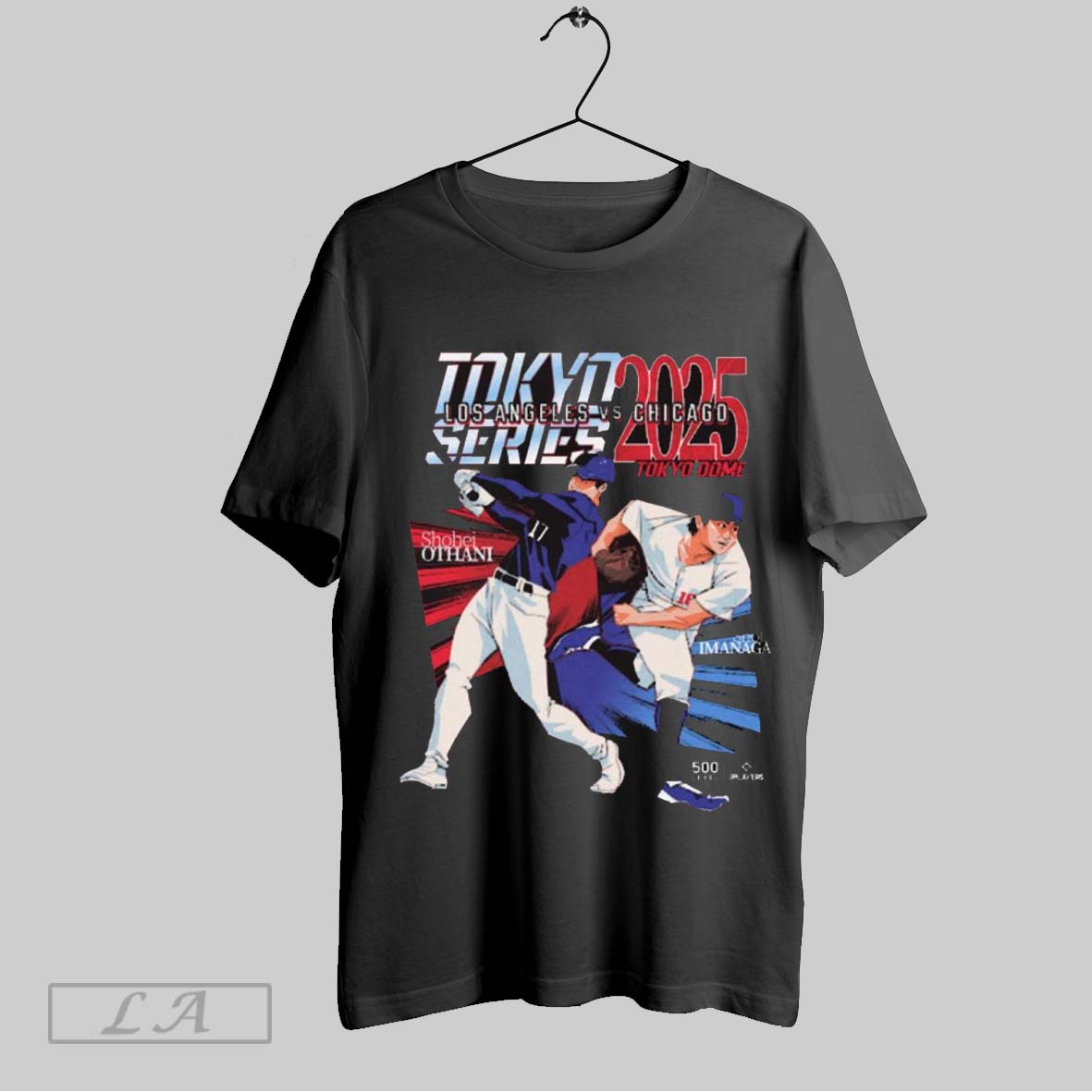 Top Los Angeles Dodgers Shohei Ohtani Vs Chicago Cubs Shota Imanaga 2025 Tokyo Series Tokyo Dome Painting T Shirt...