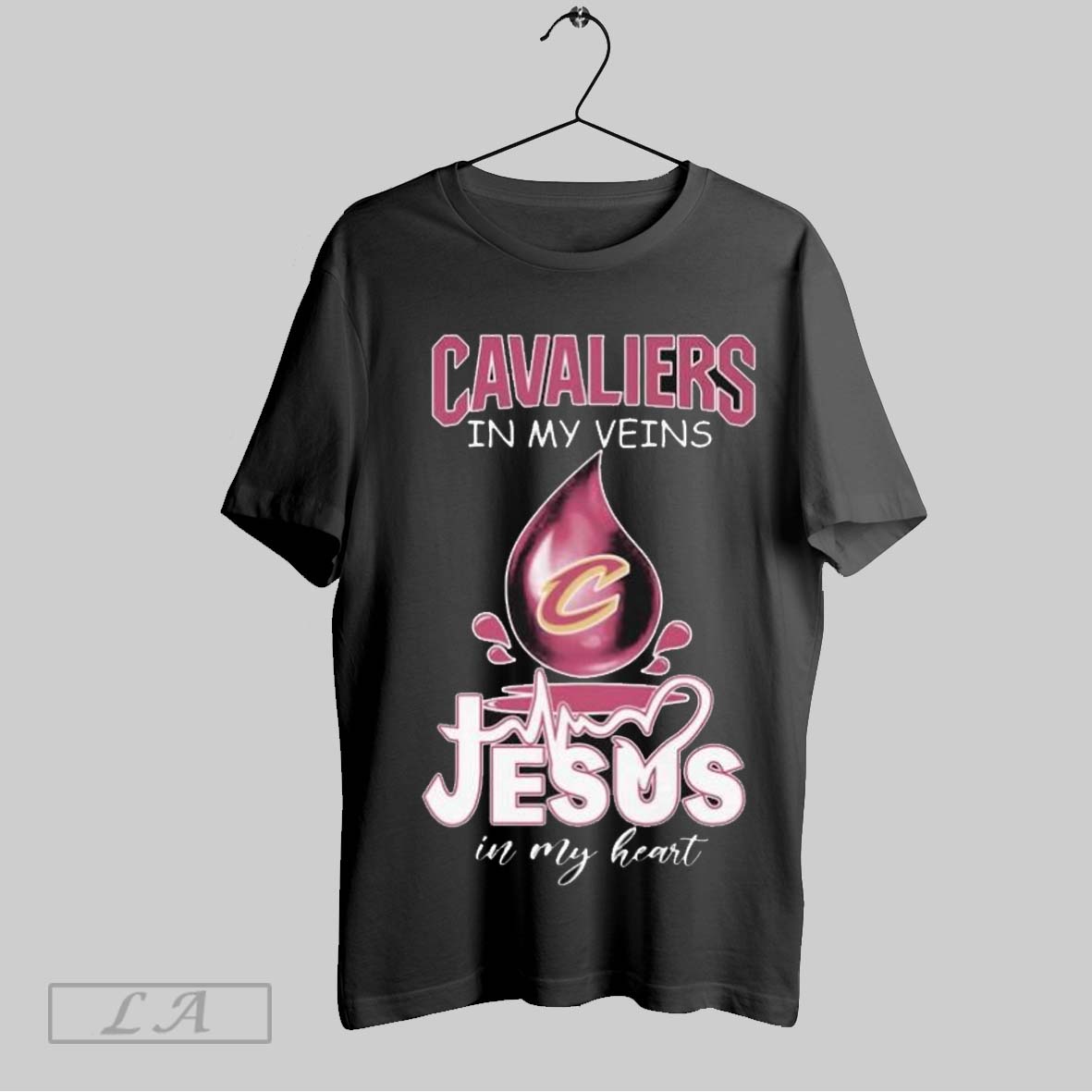 Top Cleveland Cavaliers In My Veins Jesus In My Heart Unisex Sweatshirt T Shirt Hoodie | CoreVibeTees.com