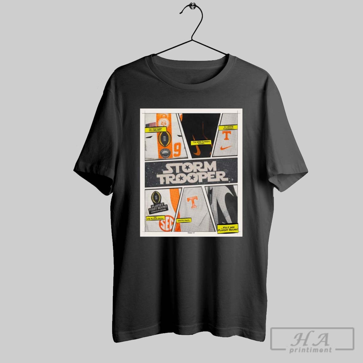 Tennessee Volunteers Storm Trooper Cfp Playoff First Round Game 13 Vols Are Playoff Bound Poster T Shirt Hoodie, Sweatshirt
