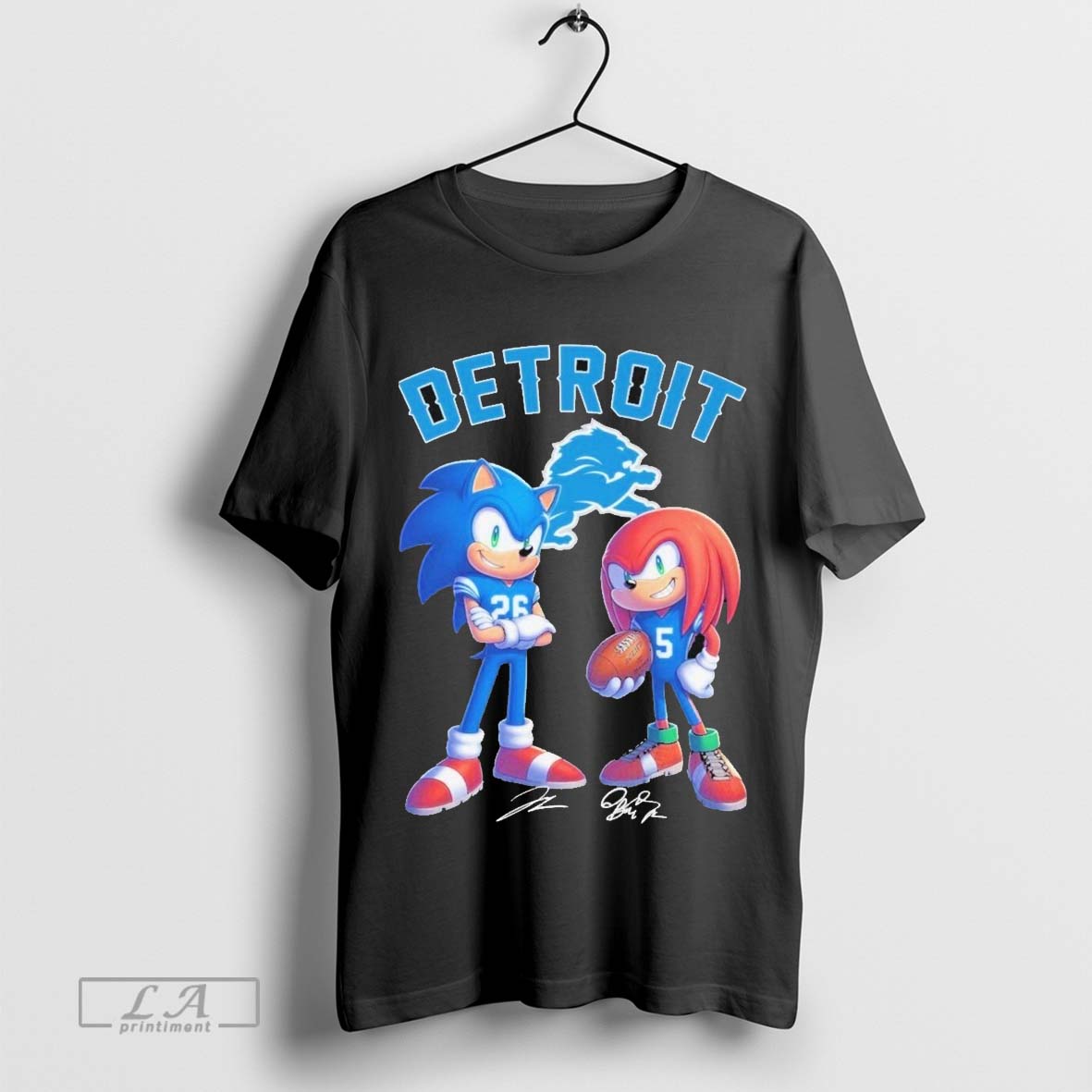 The Hedgehog x Detroit Lions Signature Shirt Hoodie, Sweatshirt | CoreVibeTees.com