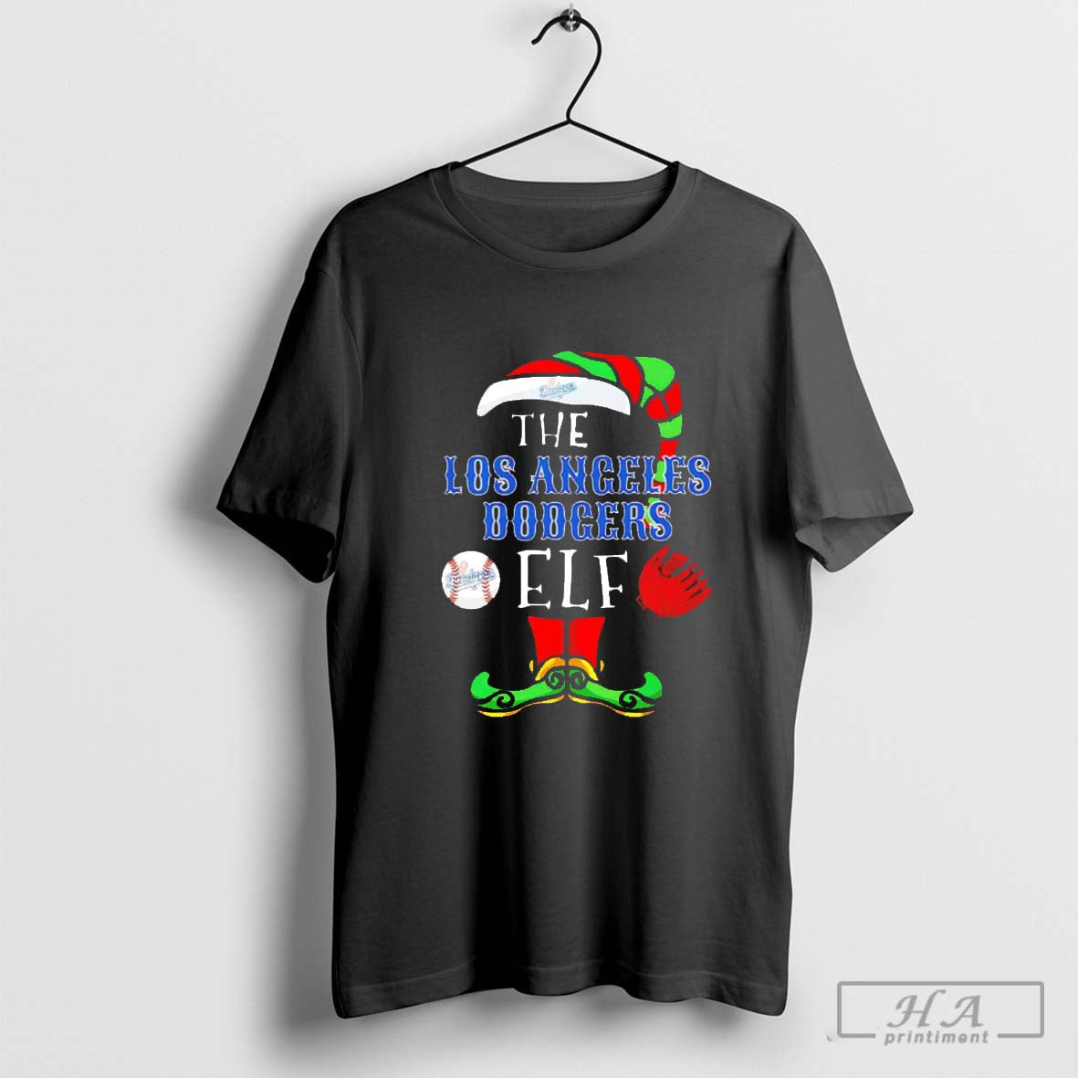The Los Angeles Dodgers ELF Christmas Shirt Hoodie, Sweatshirt | CoreVibeTees.com