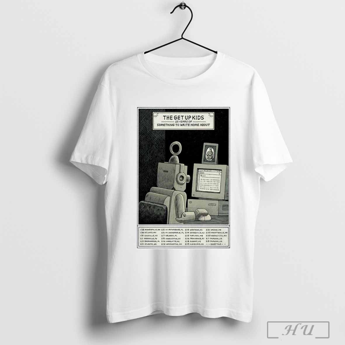 The Get Up Kids 25 Years Of Something To Write Home About 2025 Tour T Shirt Hoodie, Sweatshirt | CoreVibeTees.com
